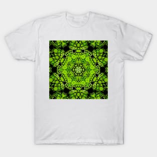 Dot Mandala Flower Green T-Shirt